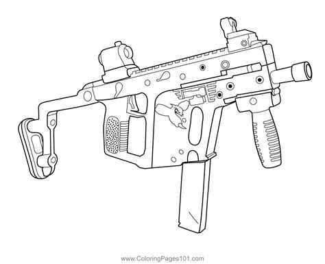 Machine Gun Fortnite Coloring Page Printable Coloring Pages Coloring