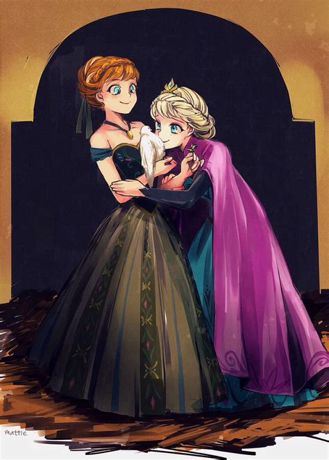 Anna And Elsa Frozen Fan Art 37027801 Fanpop