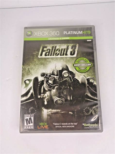 Fallout 3 Game Of The Year Xbox 360 Platinum Hits Awarded Complete With