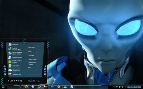 Alienware Blue Theme For Windows 7 Free Download Theme Image