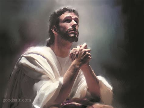 Jesus Praying On The Mountain Wallpaper