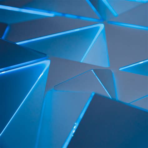 3d Blue Triangles Wallpapers Hd Wallpapers Id 24665