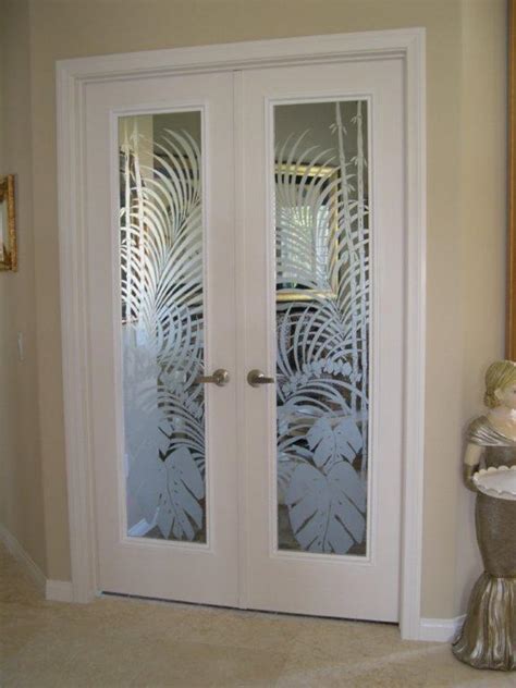 Frosted Glass Interior French Doors Photos