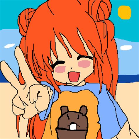 Pixilart Anime Beach By Rainbows4ever4u