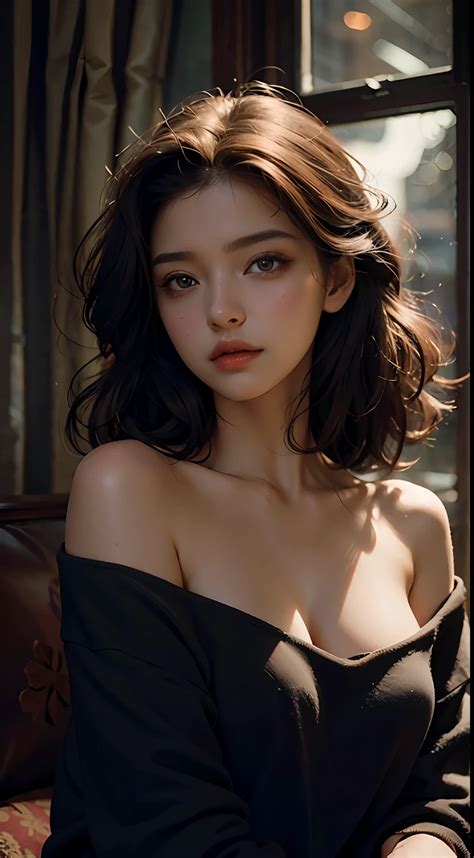 Best Quality Masterpiece Ultra High Res Photorealistic Raw Photo Girl Off Shoulder