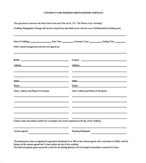 Check spelling or type a new query. 21+ Wedding Contract Samples | Sample Templates
