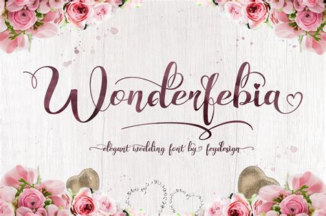 Wonderfebia Script Wedding Font Dafont Free