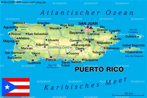 Map Of Puerto Rico Usa Map In The Atlas Of The World World Atlas