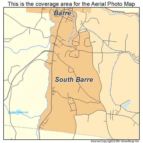 Aerial Photography Map Of South Barre Vt Vermont