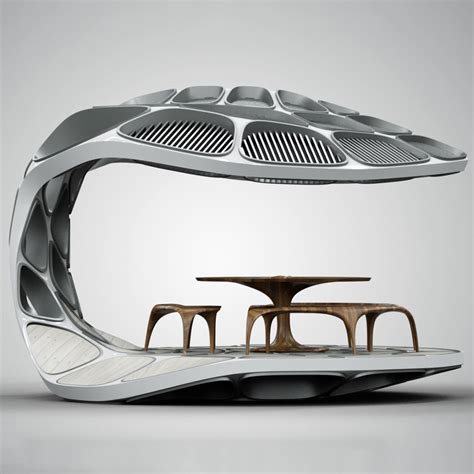 B Zaha Hadid Designs Volu Dining Pavilion For Design Miami