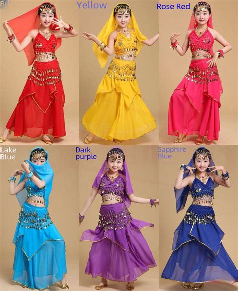 DDWD New Children‘s Dance Clothes Indian Dance Performance Stage