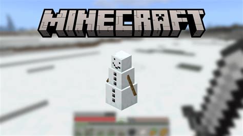 How To Make A Snowman In Minecraft Step By Step