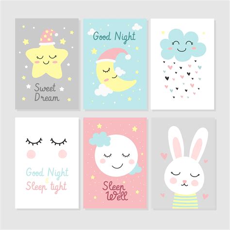 Cute Printable For Kids Room 181865 Vector Art At Vecteezy