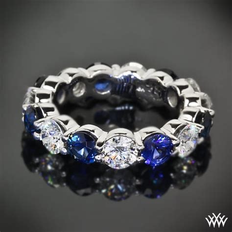 Full Eternity Sapphire And Diamond Ring By Whiteflash 20347 