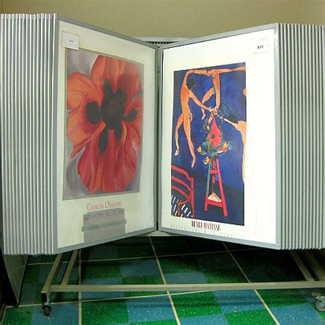 Available in metal or wood. Poster Displays & Art Racks | Poster Flip Racks