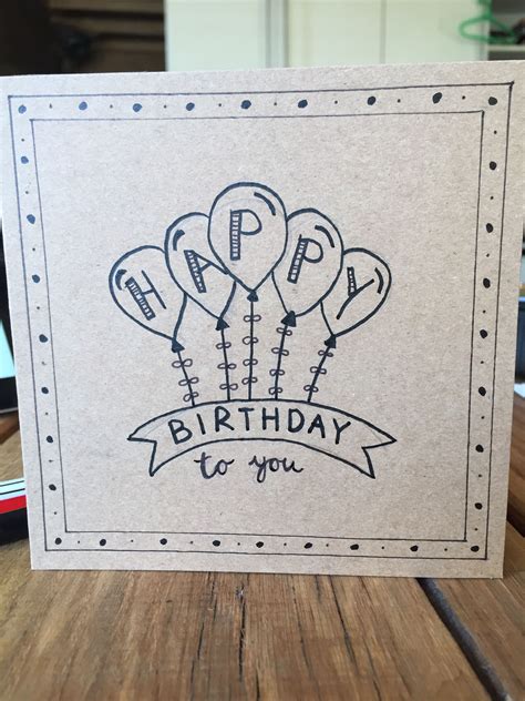 Wefalling Easy Pencil Drawing Happy Birthday Card Design Easy