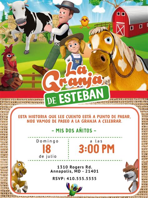 Actualizar 43 imagen invitaciones para cumpleaños de la granja de