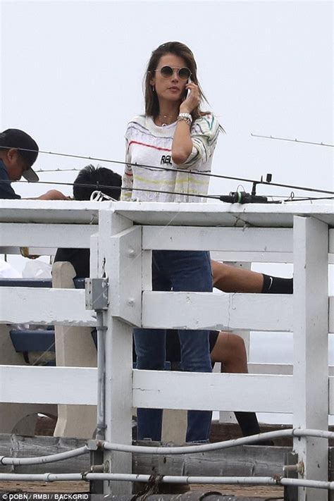 Alessandra Ambrosio Spends Memorial Day Fishing In Malibu Daily Mail