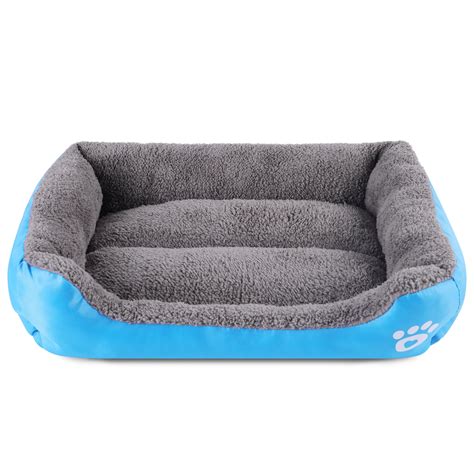 Dog Bed For Medium And Large Dogs Washable Comfortable Pet Beds Blue
