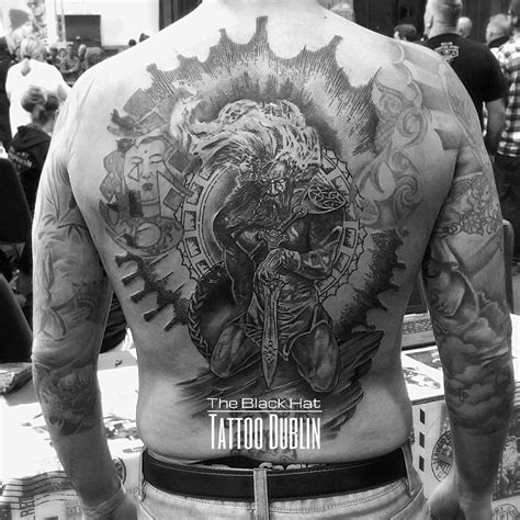Celtic Warrior Full Back Piece Tattoo By Sergy Blackhatsergy Celtic