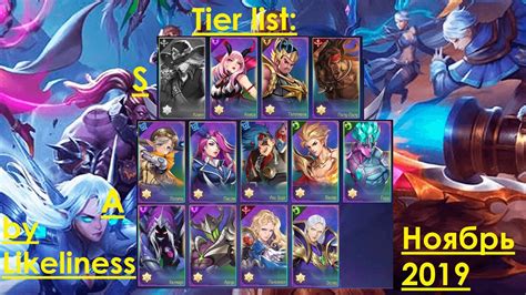 Each hero is rated based on their. Mobile Legend Adventure Tier List 2020