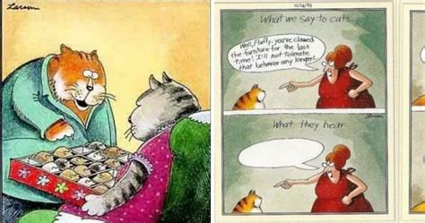The 13 Best Far Side Comics For Cat Lovers Cats On Catnip
