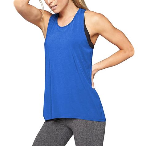 Womail Solid Color Sleeveless Tank Tops For Women Polyester Material
