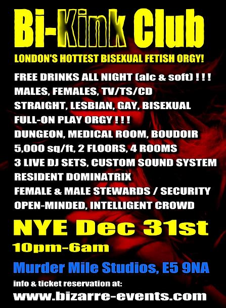 Bi Kink Club North London New Year S Eve Party