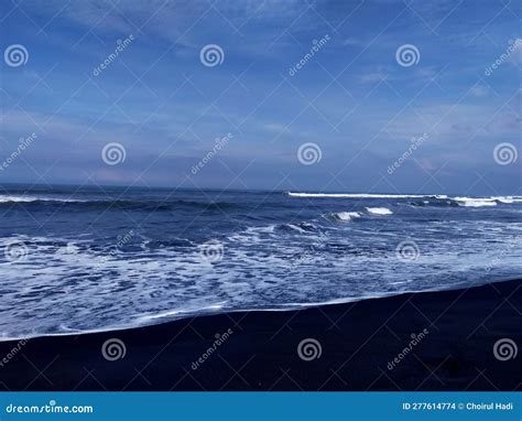 Sands of Serenity, Embrace the Tranquility of the Beach Stock Photo
