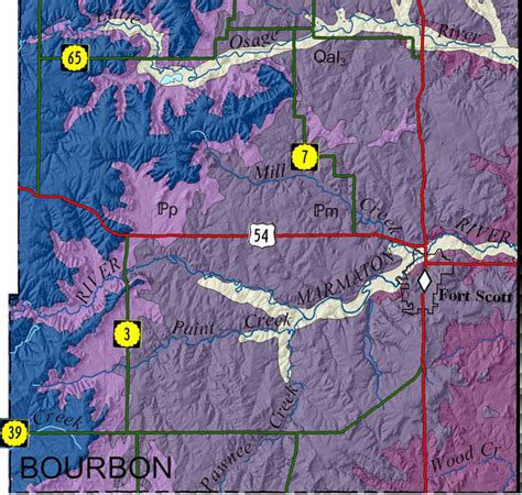 Kgs Geologic Map Bourbon