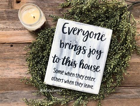 Everyone Brings Joy To This House Sign Entryway Decor Etsy