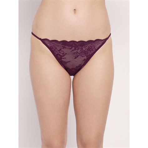 Erotissch Women Purple Laced Thongs Brief Panty Buy Erotissch Women