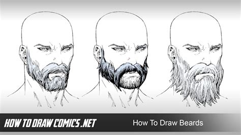 How To Draw Beards And Facial Hair Youtube