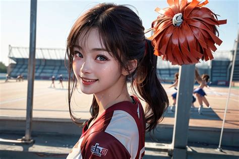Highschool Lady 18 Cheerleader ⑤ Pic2viral Ai Art Gallery