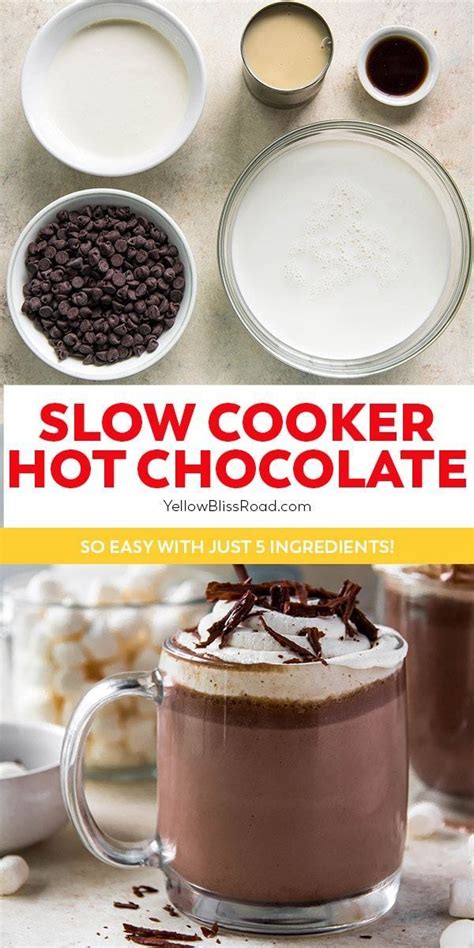 Crock Pot Hot Chocolate Slow Cooker Recipe Crockpot Hot Chocolate Crock Pot Hot Chocolate
