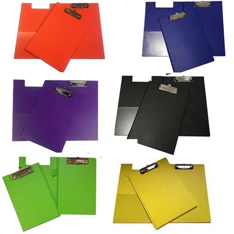 Foldover Pvc Clipboards Coloured Filing Clip Board A4 And A5 By Eanda