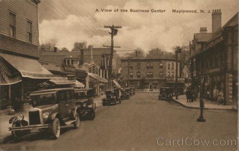 A View Of The Business Center Maplewood Nj Postcard