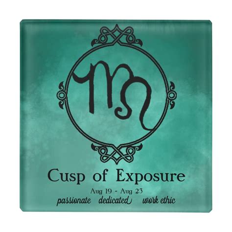 He's a wonderful father figure and husband. Leo-Virgo Cusp Glass Coaster | Zazzle.com in 2020 | Leo ...