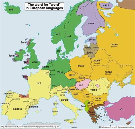 Time For Maps European Languages Language Map Map