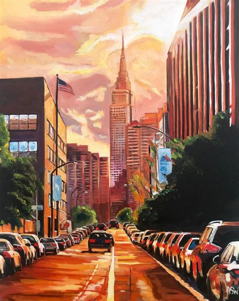 Angela Wakefield Empire State Building Sunset New York Cityscape Nyc