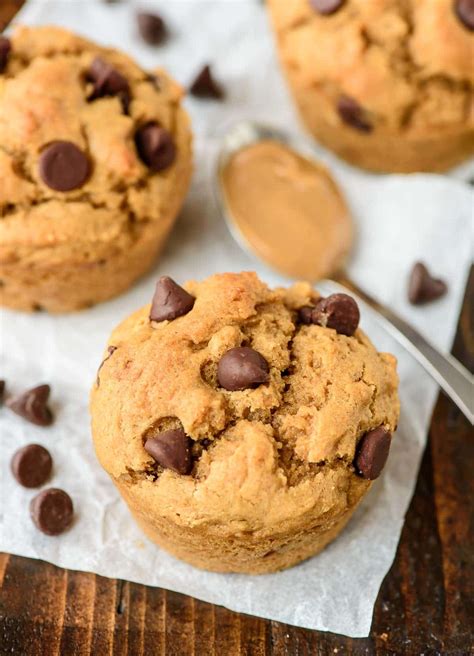 Peanut Butter Muffins With Chocolate Chips