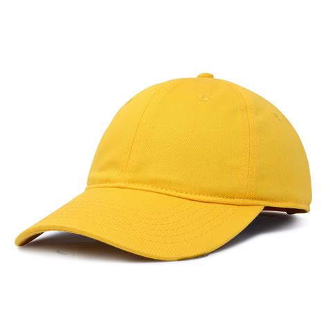 Dalix Womens Hat Lightweight 100 Cotton Cap In Yellow