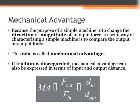 Ppt Simple Machines And Mechanical Advantage Powerpoint Presentation