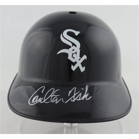 Carlton Fisk Signed White Sox Full Size Batting Helmet Schwartz Coa