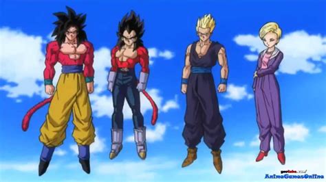 Super Saiyan 4 Gohan Ssj4 Transformation Anime Cutscene Super 18 New