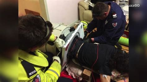 Australian Firefighters Rescue Man Trapped In Washing Machine