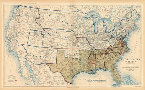 Printable Map Of The United States During The Civil War Printable Us