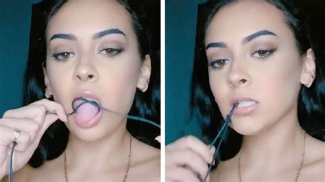 Girl Ties Knots Using Her Tongue Youtube