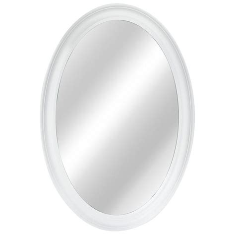 This mirror is available in either a chrome finish or a satin nickel finish. 15+ White Oval Bathroom Mirror | Mirror Ideas