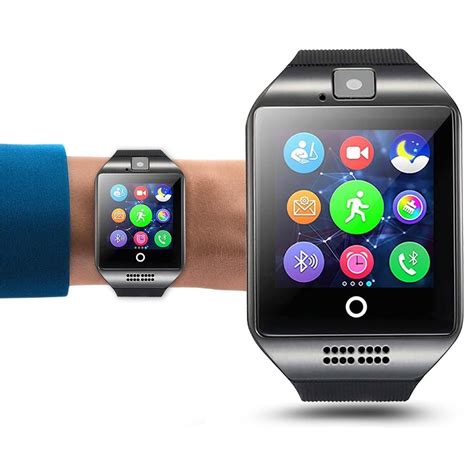 Q18 Smart Wrist Watch Bluetooth Smartwatch Phone With Camera In 2021